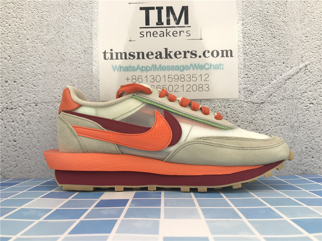 Nike LDWaffle Clot sacai Net Orange Blaze DH1347 100